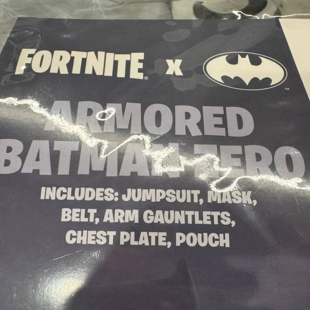 Spirit Armored Batman Zero Kids Costume - Black and Gray
